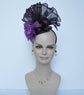 Lavender  Silk Flower with Purple  Sinamay Fascinator Hat bridal hat, royal ascot hat, kentucky derby hat, races hat