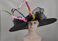 22089 Black+The Colors You Need Royal Ascot Horse Race Oaks day hat Carriage Tea Party Wedding Kentucky Derby Hat Party Hat