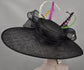 22089 Black+The Colors You Need Royal Ascot Horse Race Oaks day hat Carriage Tea Party Wedding Kentucky Derby Hat Party Hat