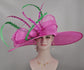 22089 Fuchsia/Hot Pink+The Colors You Need Royal Ascot Horse Race Oaks day hat Carriage Tea Party Wedding Kentucky Derby Hat Party Hat