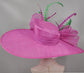 22089 Fuchsia/Hot Pink+The Colors You Need Royal Ascot Horse Race Oaks day hat Carriage Tea Party Wedding Kentucky Derby Hat Party Hat