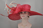 22089 Red+The Colors You Need Royal Ascot Horse Race Oaks day hat Carriage Tea Party Wedding Kentucky Derby Hat Party Hat