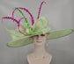 22089 Spring Green +The Colors You Need Royal Ascot Horse Race Oaks day hat Carriage Tea Party Wedding Kentucky Derby Hat Party Hat