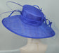 Royal Blue More color option Wide Brim Sinamay Hat Church Kentucky Derby Hat Carriage Tea Party Wedding Mother of Bride Hat Easter Hat