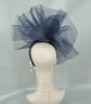 Kentucky Derby Hat Wedding crinoline Fascinator on Headband Women’s  Tea Party Hat, Church Hat, wedding hat Cocktail Hat Navy Blue