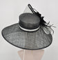 Black w White Royal Ascot Horse Race Oaks day hat Carriage Tea Party Wedding Kentucky Derby Hat Party Hat