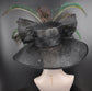 Church Kentucky Derby Hat Carriage Tea Party Wedding Wide Brim Women&