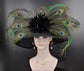 Church Kentucky Derby Hat Carriage Tea Party Wedding Wide Brim Women&