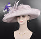 Wide Brim Sinamay Hat, Kentucky Derby Hat, Church hat, Tea Party Hat, Custom hat, Formal Hat, Fashion Hat Lilac w Purple